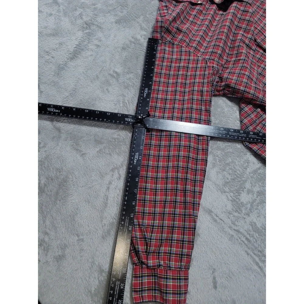 Ralph Lauren Shirt 100% Cotton Red/Green Plaid Long Sleeve Button Down Mens XL - Picture 10 of 11